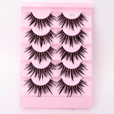 Natural 3D Dramatic Fairy Clusters Manga Lashes Fake Eyelashes