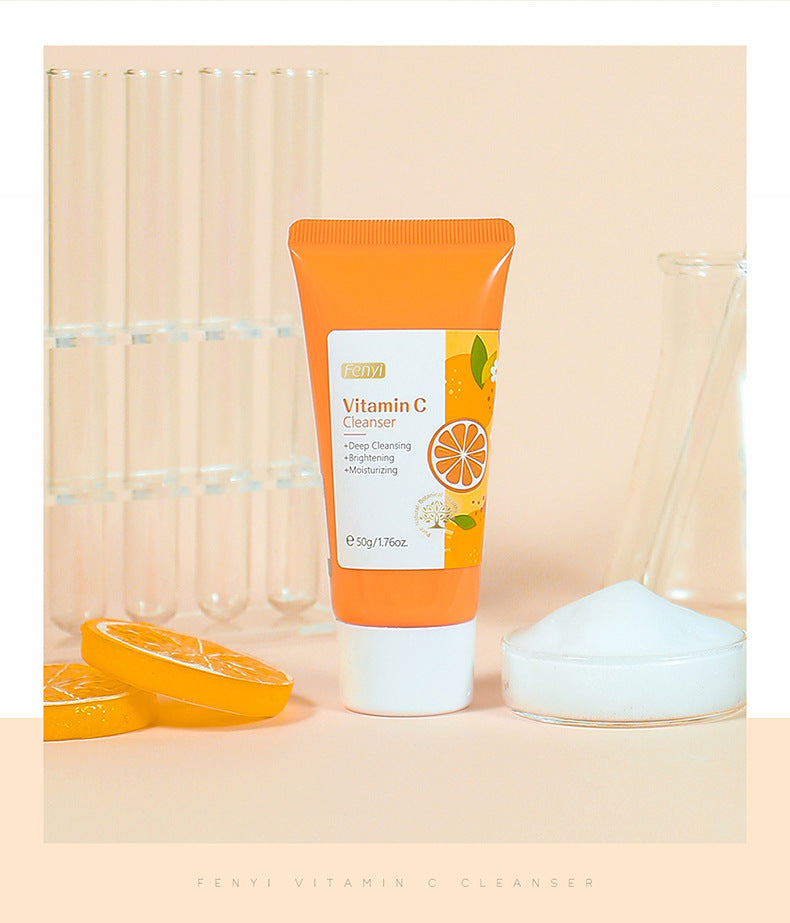 Vitamin C Facial Cleanser 50g Pore Cleansing Moisturizing Facial Cleanser