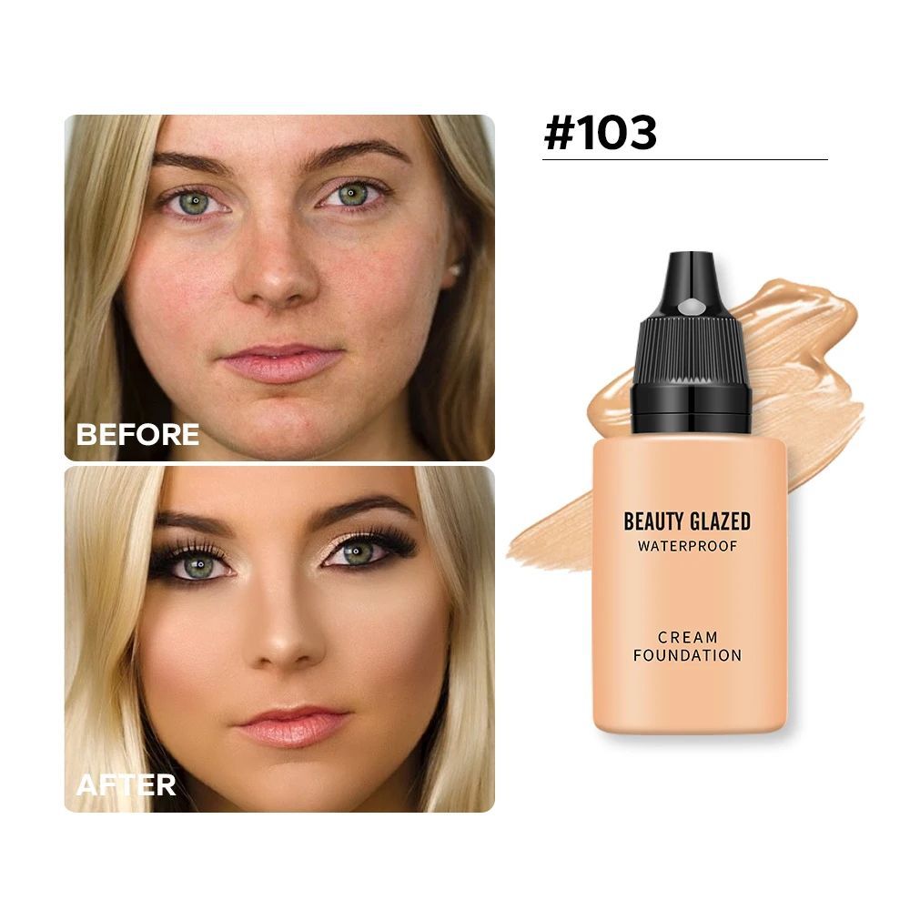 9-color Waterproof Concealer Foundation Make-up Series